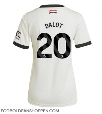 Manchester United Diogo Dalot #20 Tredjetrøje Dame 2024-25 Kortærmet
